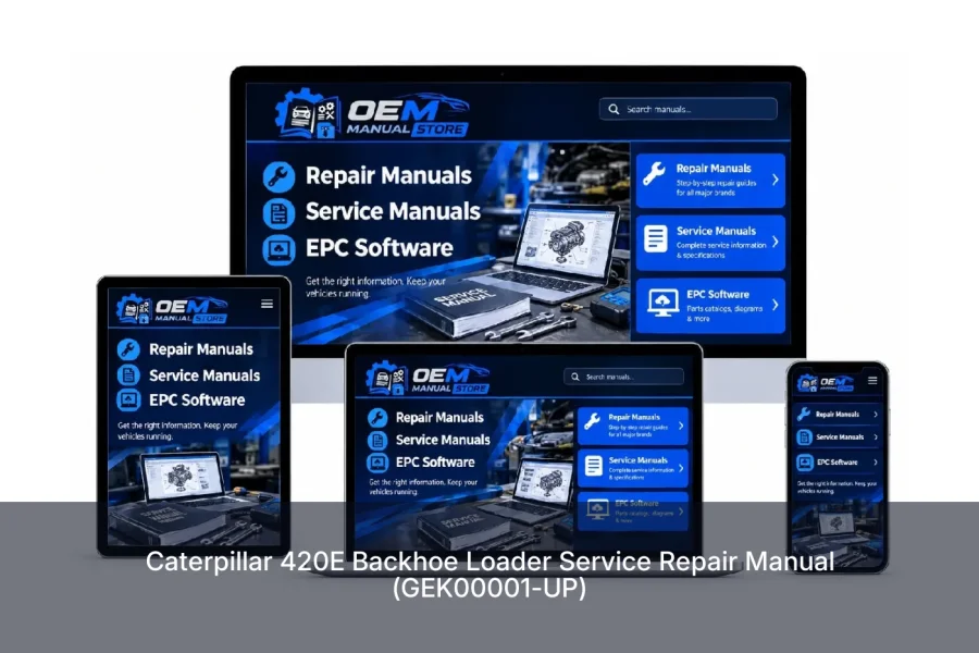 Caterpillar 420E Backhoe Loader Service Repair Manual (GEK00001-UP)