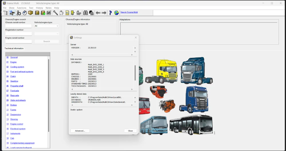 Scania Multi 2019 EPC - Electronic Parts Catalog & Service Info
